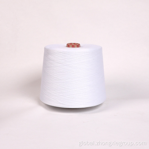 Polyester Spun Yarn 100% 21/1 POLYESTER WHITE SPUN YARN Manufactory